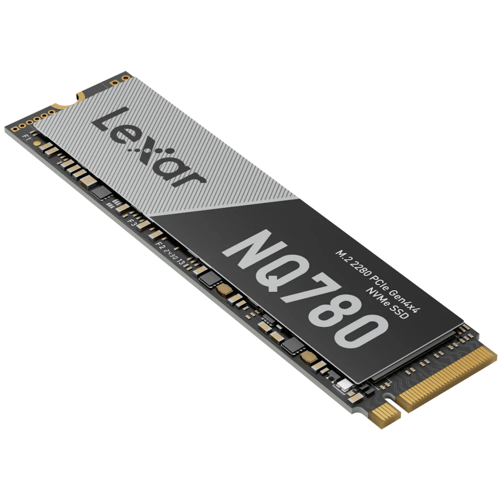 A large main feature product image of Lexar NQ780 PCIe Gen4 NVMe M.2 SSD - 2TB