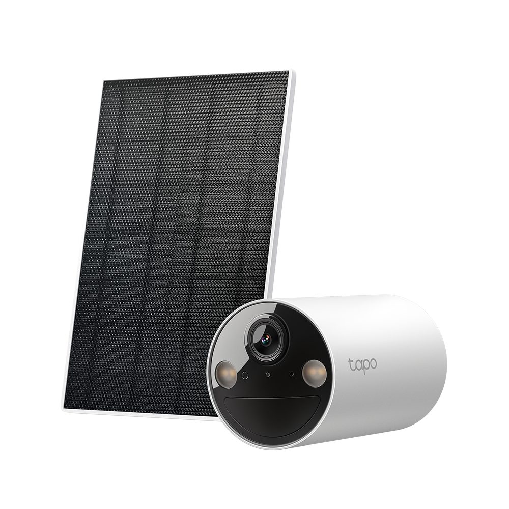 A large main feature product image of EX-DEMO TP-Link Tapo TC82 KIT - Solar-Powered Security Camera Kit