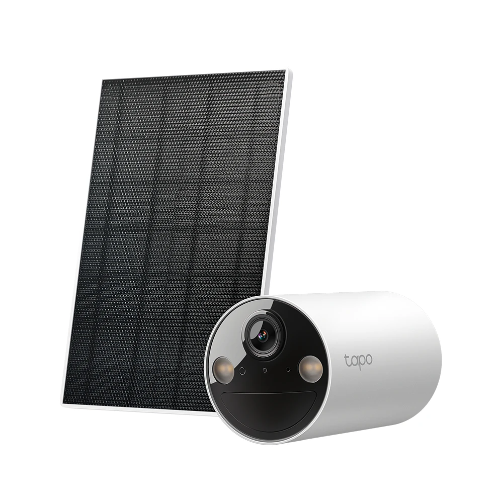 A large main feature product image of EX-DEMO TP-Link Tapo TC82 KIT - Solar-Powered Security Camera Kit