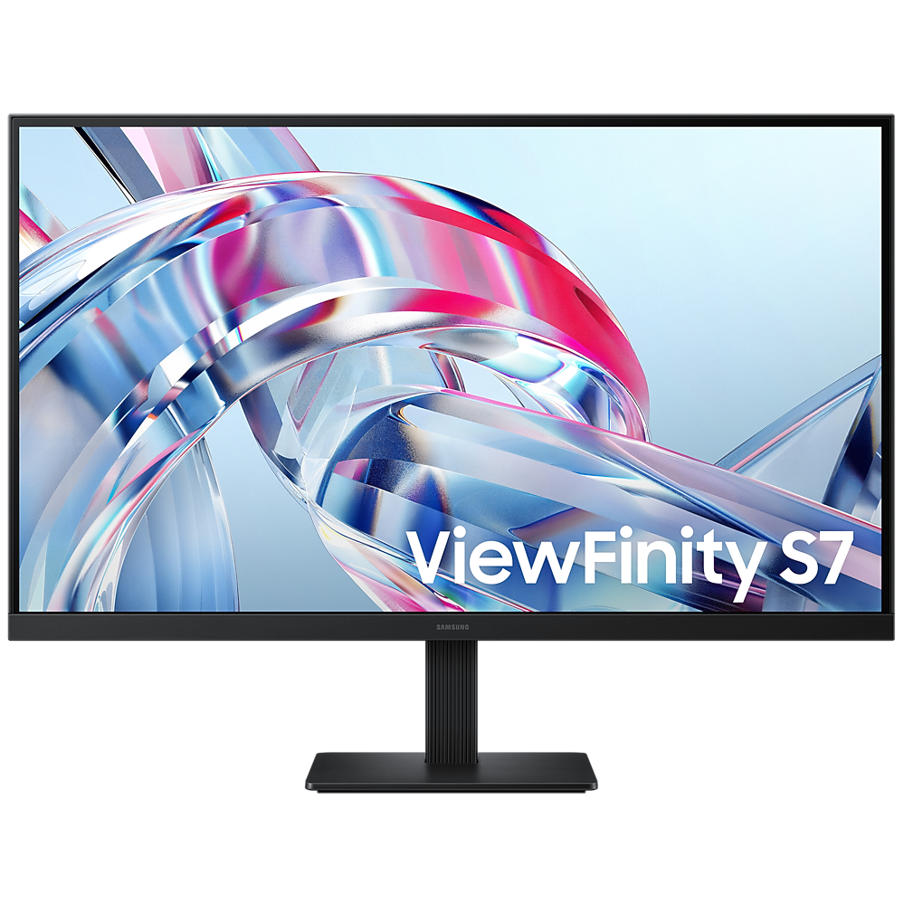 A large main feature product image of Samsung ViewFinity S7 S70H - 27" 4K 2160p 60Hz VA Monitor