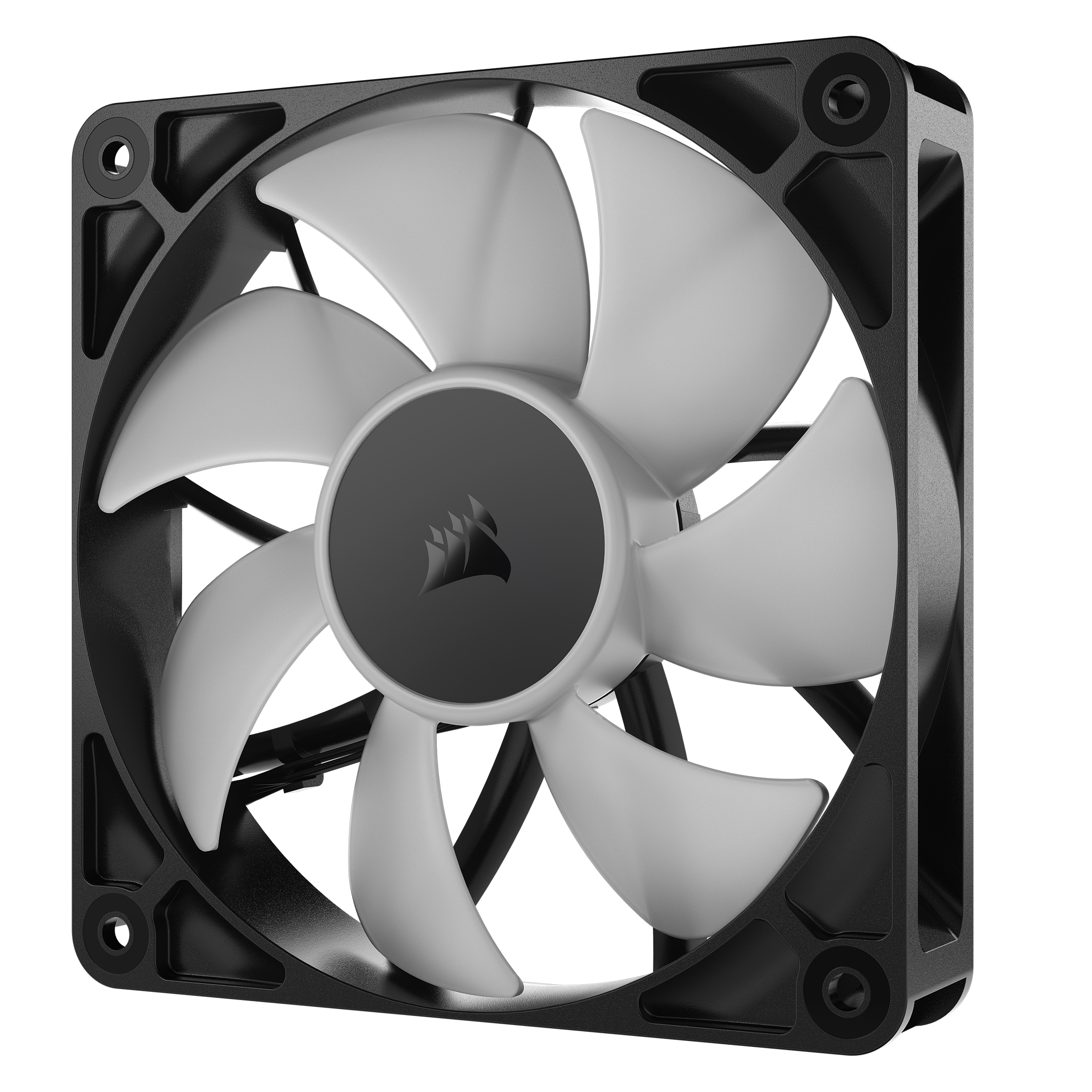 A large main feature product image of EX-DEMO Corsair RS120 ARGB - 120mm PWM Fan 3-Pack (Black)