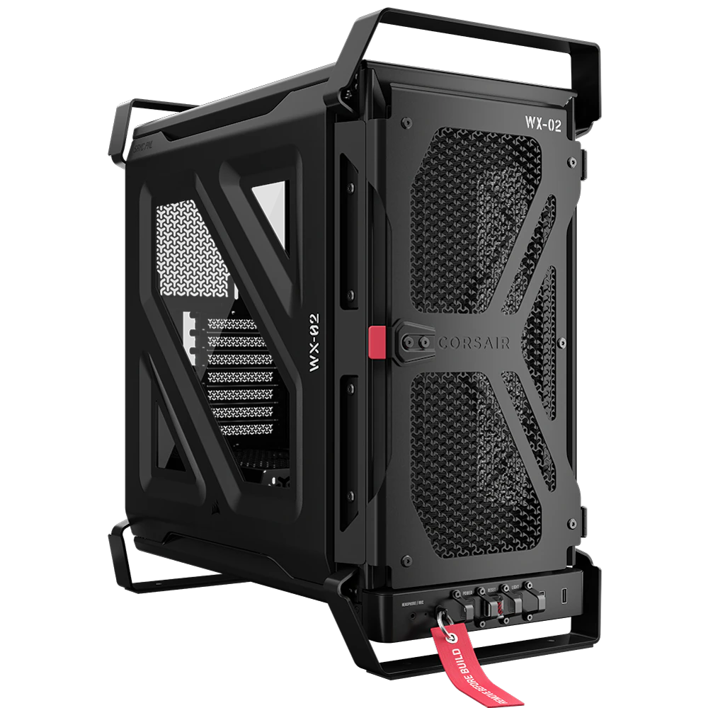 A large main feature product image of Corsair WARTHOG Performance Mid Tower Case (Black)