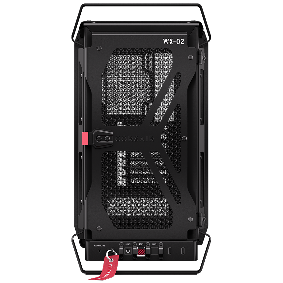 A large main feature product image of Corsair WARTHOG Performance Mid Tower Case (Black)