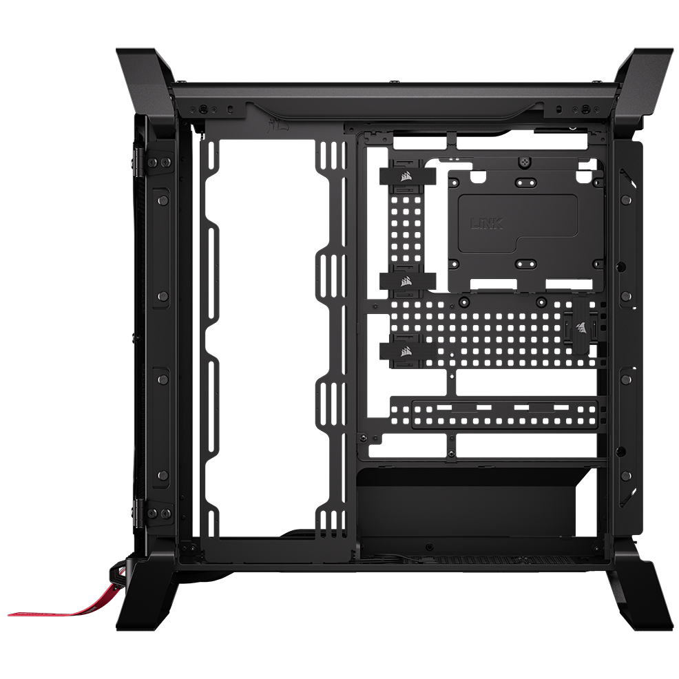 A large main feature product image of Corsair WARTHOG Performance Mid Tower Case (Black)