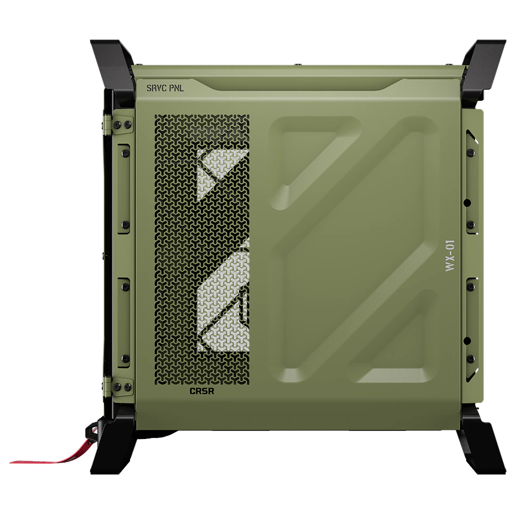 A large main feature product image of Corsair WARTHOG Performance Mid Tower Case (Military Green)