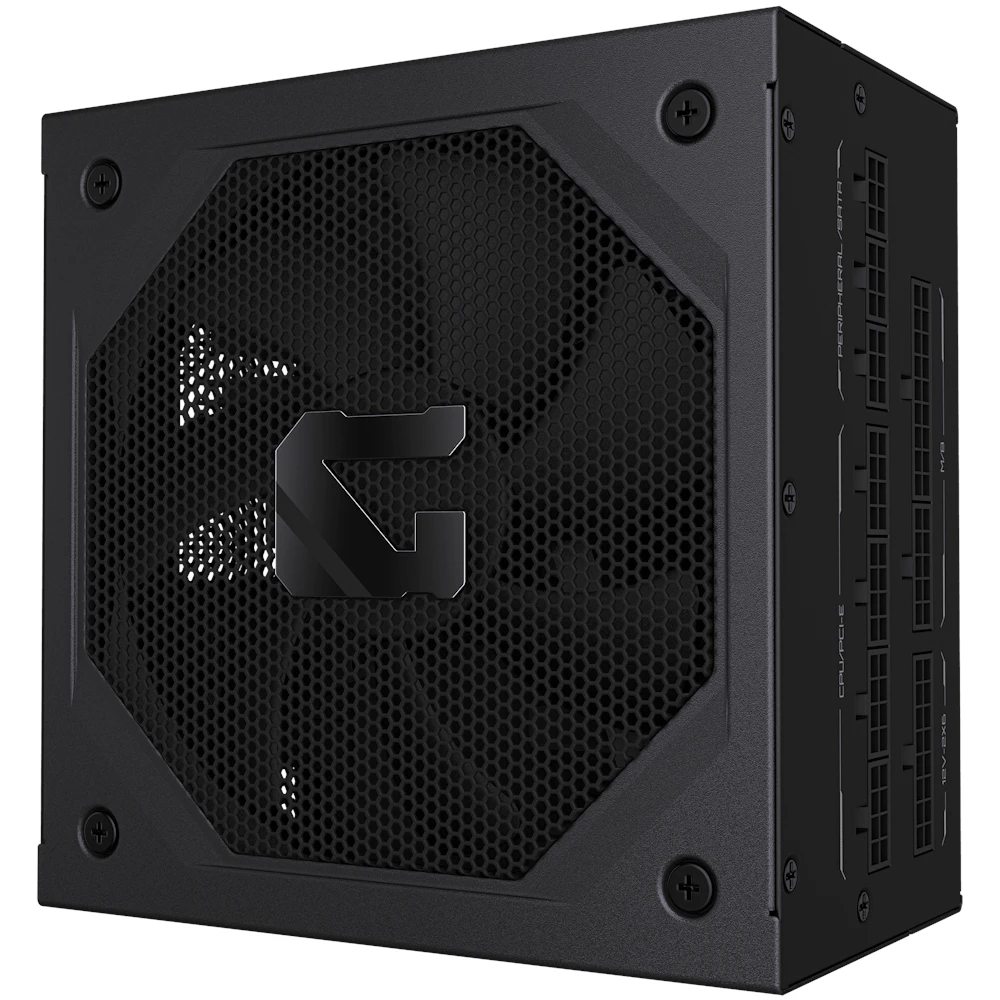 A large main feature product image of Gigabyte Gaming 800GM PG5 850W Gold PCIe 5.1 ATX 3.1 Modular PSU