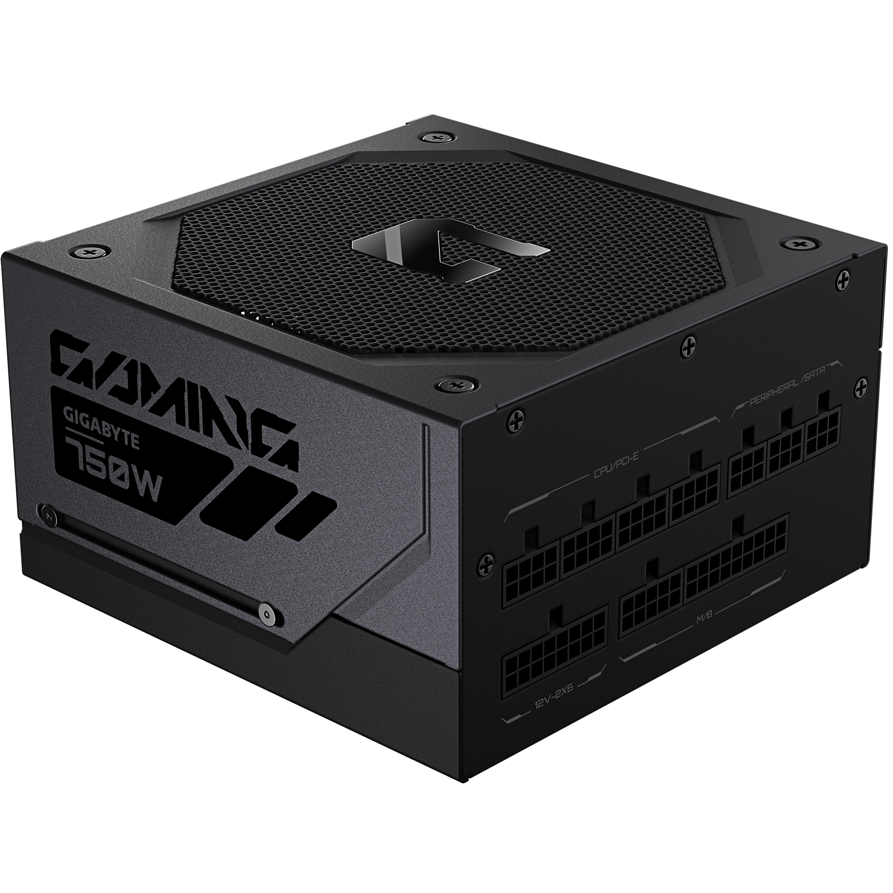 A large main feature product image of Gigabyte Gaming 750GM PG5 750W Gold PCIe 5.1 ATX 3.1 Modular PSU