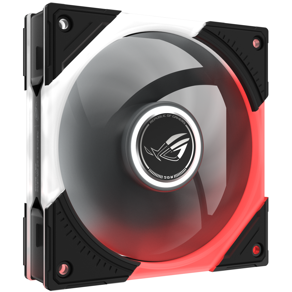 A large main feature product image of ASUS ROG Eurux GR120 ARGB 120mm PWM Fan (Black)