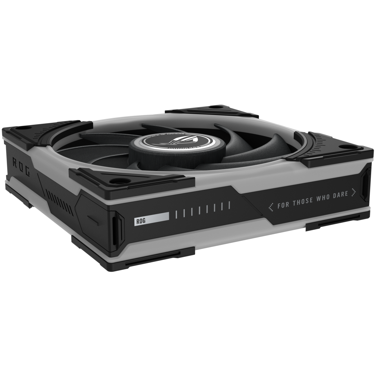 A large main feature product image of ASUS ROG Eurux GR120 ARGB 120mm PWM Fan 3-Pack (Black)