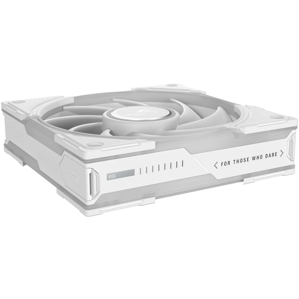 A large main feature product image of ASUS ROG Eurux GR120 ARGB 120mm PWM Fan (White)