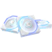 A product image of ASUS ROG Eurux GR120 ARGB 120mm PWM Fan 3-Pack- White