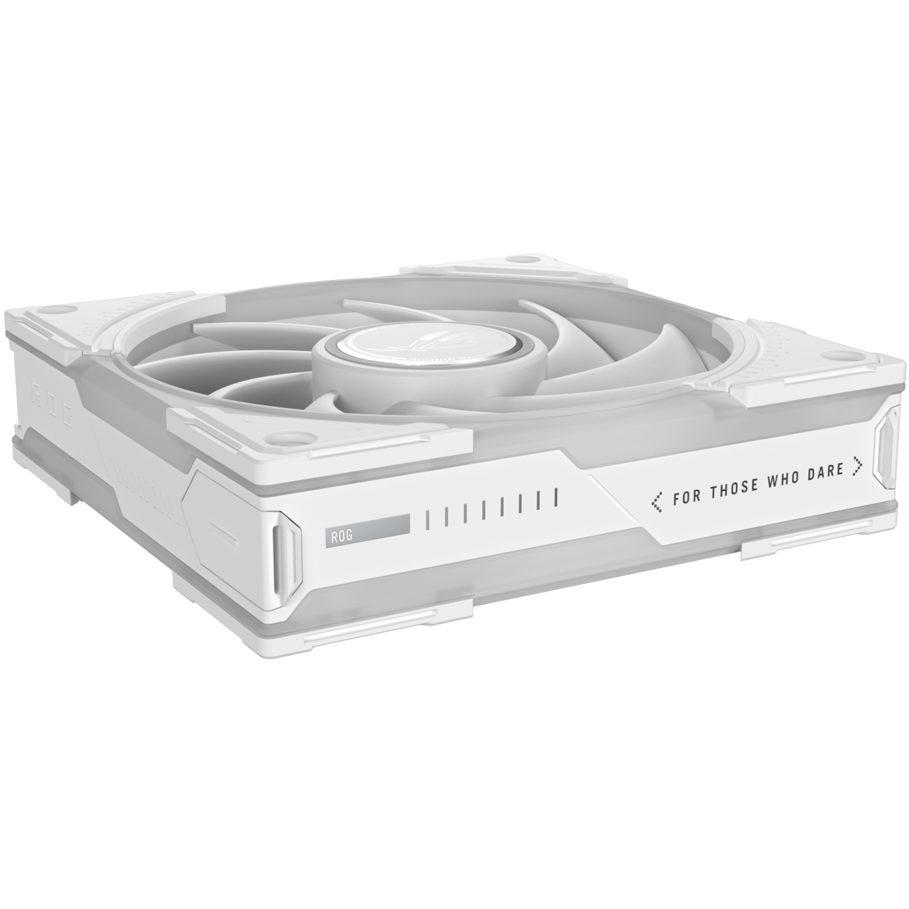 A large main feature product image of ASUS ROG Eurux GR120 ARGB 120mm PWM Fan 3-Pack- White