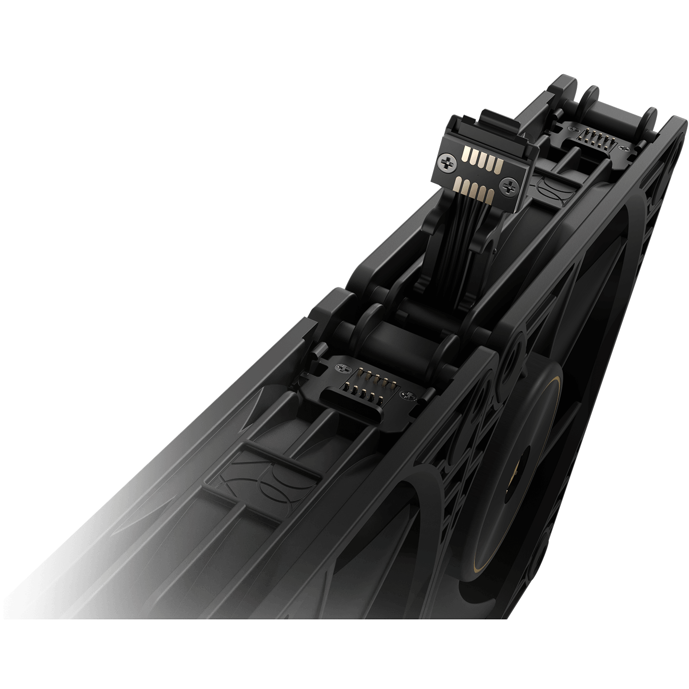 A large main feature product image of ASUS PROART PF120 FAN PWM BLACK 120mm ARGB PWM Cooling Fan