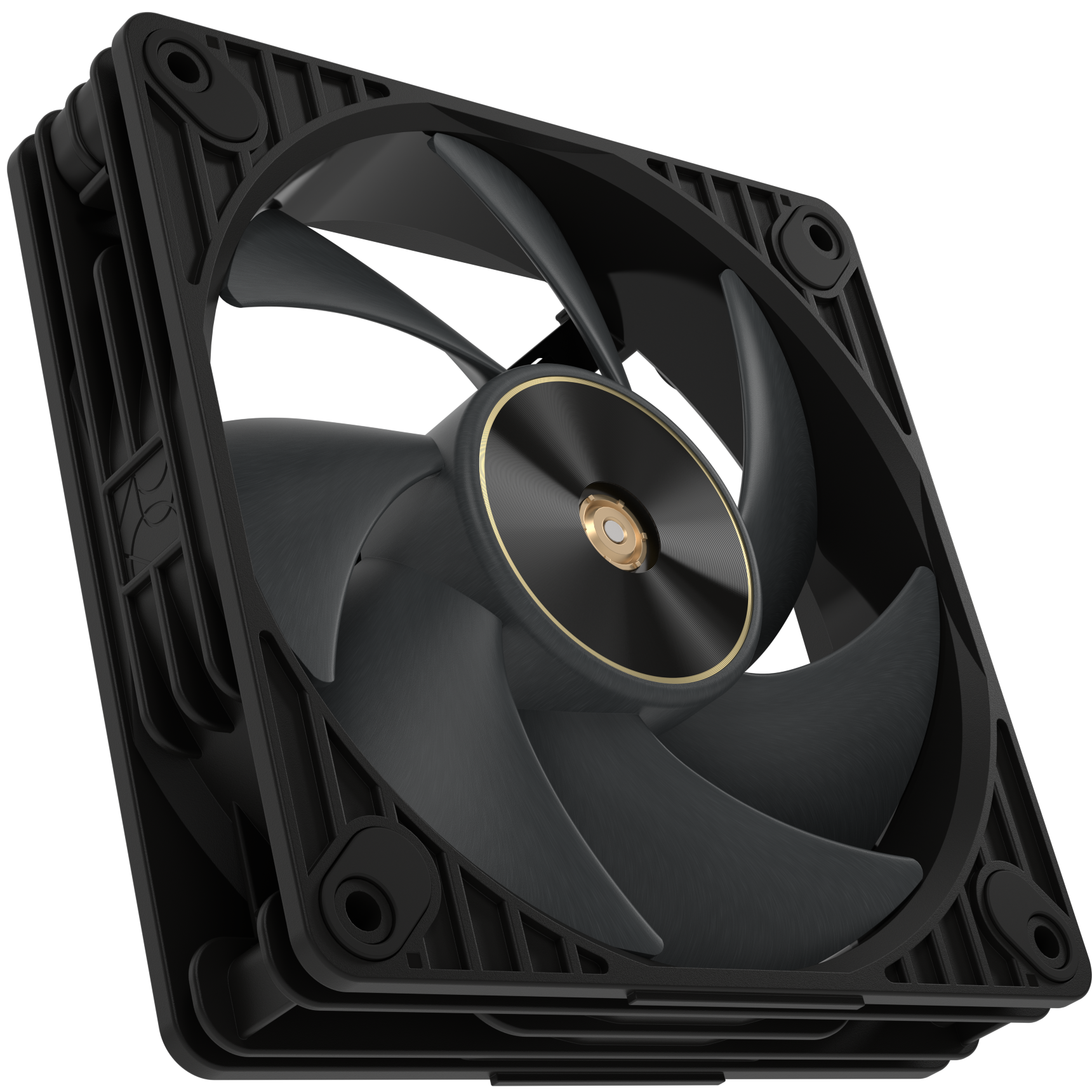 A large main feature product image of ASUS PROART PF120 FAN PWM BLACK 120mm ARGB PWM Cooling Fan