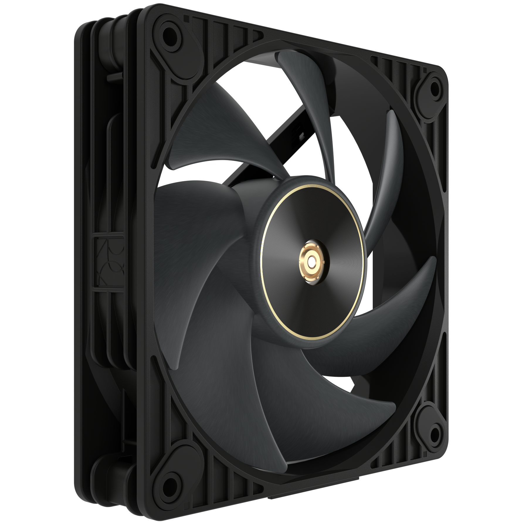 A large main feature product image of ASUS PROART PF120 FAN PWM BLACK 120mm ARGB PWM Cooling Fan
