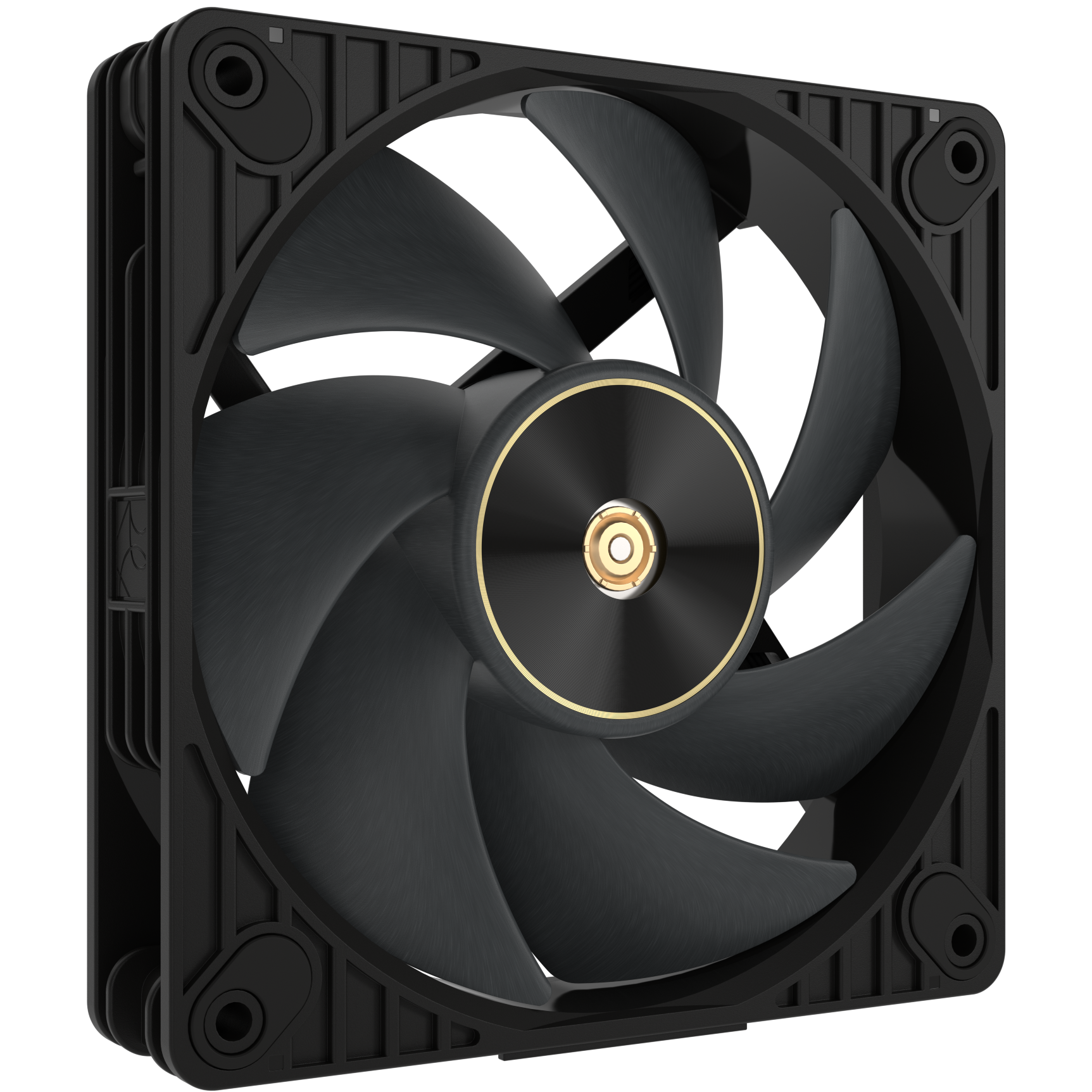 A large main feature product image of ASUS PROART PF120 FAN PWM BLACK 120mm ARGB PWM Cooling Fan