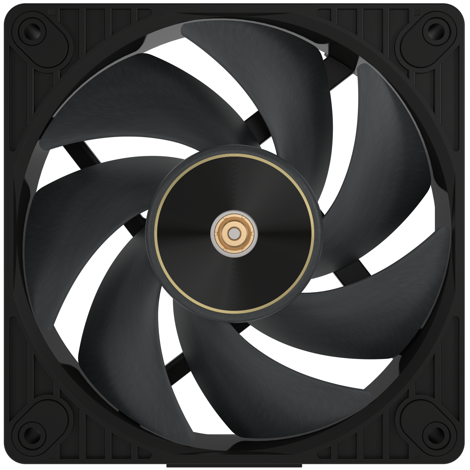 A large main feature product image of ASUS PROART PF120 FAN PWM BLACK 120mm ARGB PWM Cooling Fan