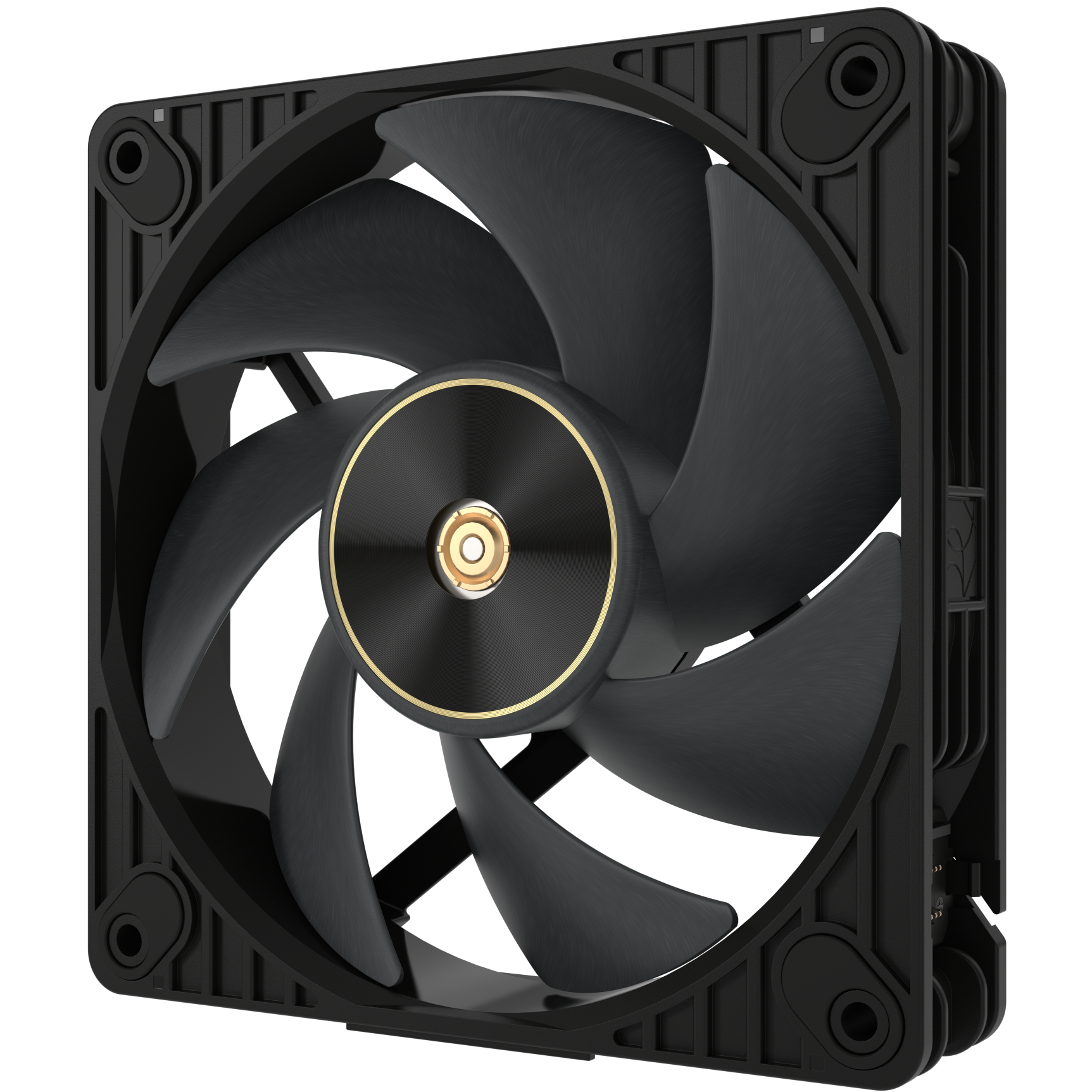 A large main feature product image of ASUS PROART PF120 FAN PWM BLACK 120mm ARGB PWM Cooling Fan