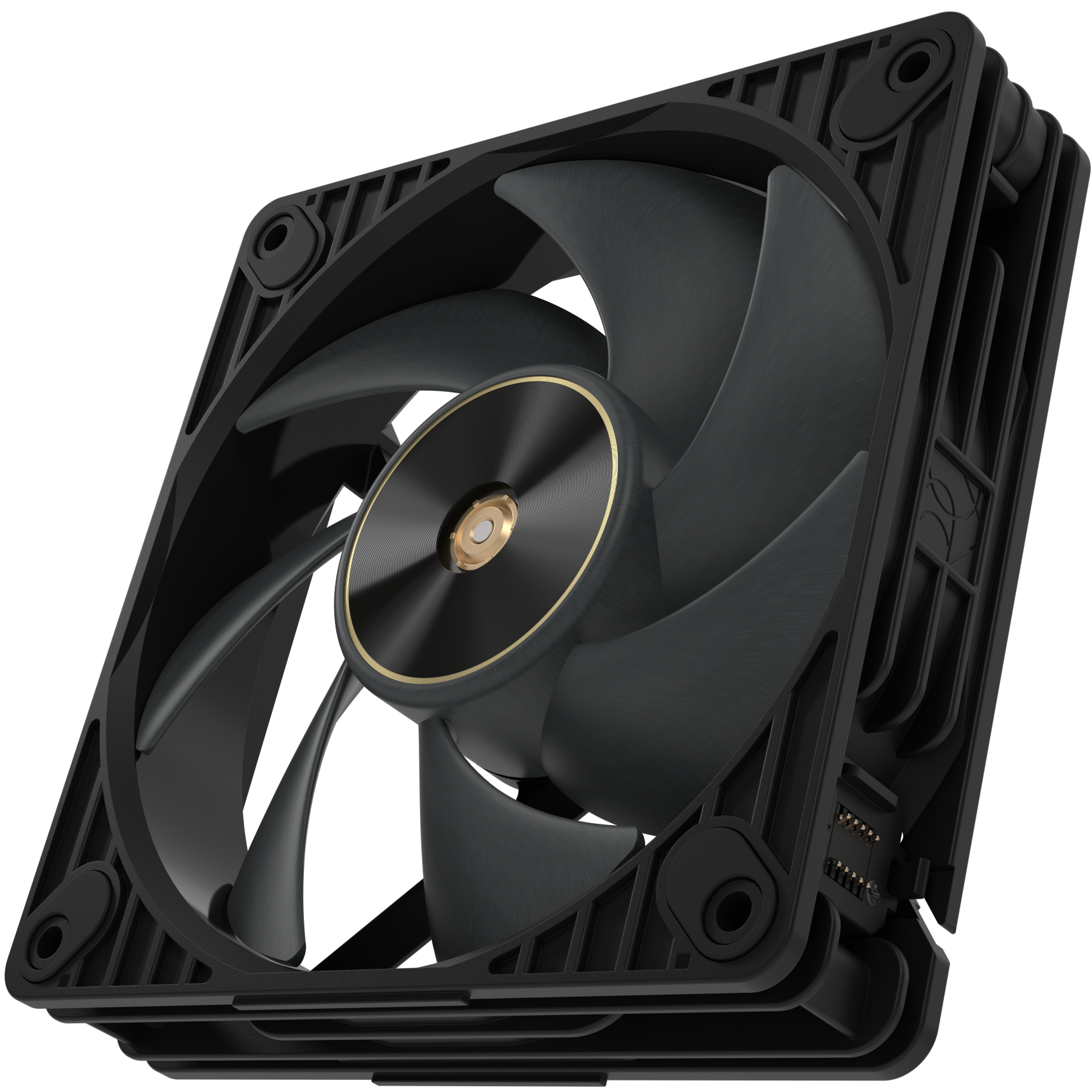 A large main feature product image of ASUS PROART PF120 FAN PWM BLACK 120mm ARGB PWM Cooling Fan