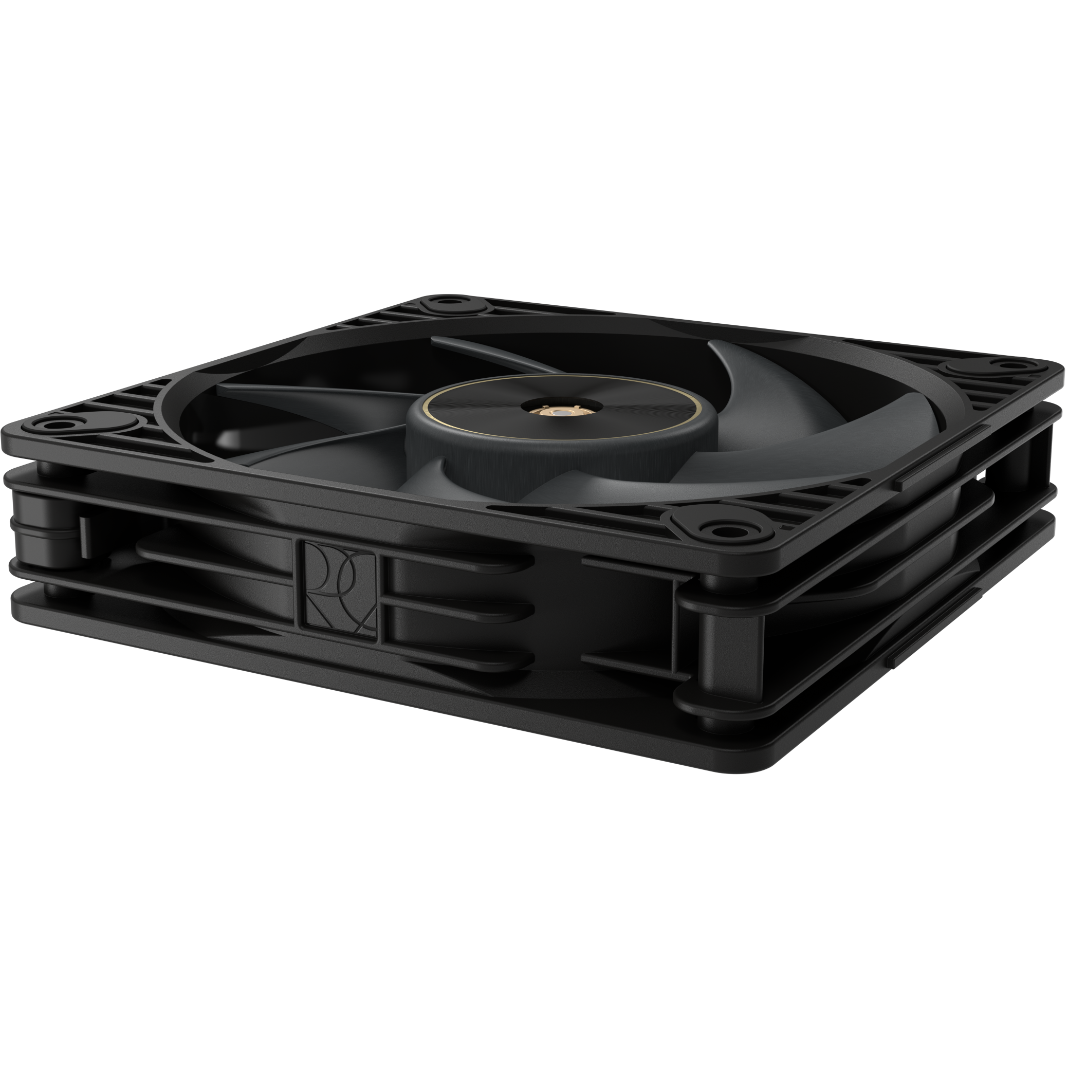 A large main feature product image of ASUS PROART PF120 FAN PWM BLACK 120mm ARGB PWM Cooling Fan