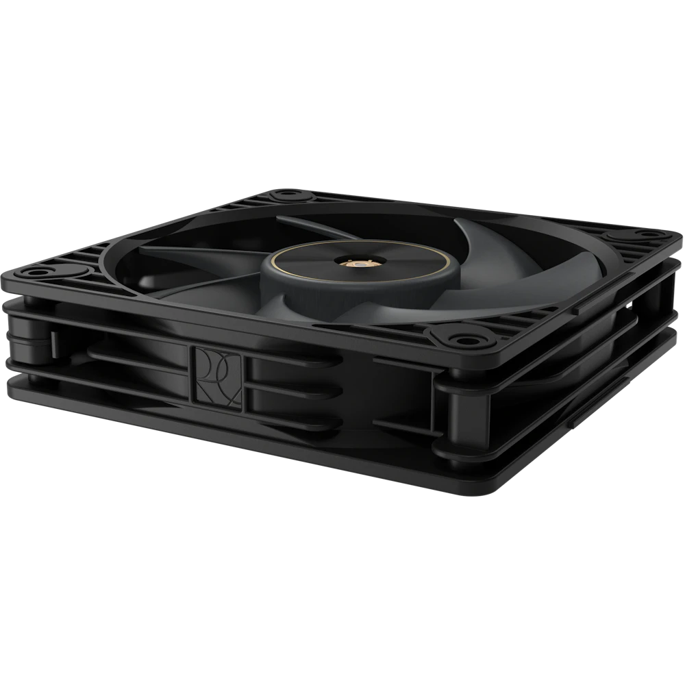 A large main feature product image of ASUS PROART PF120 FAN PWM BLACK 120mm ARGB PWM Cooling Fan