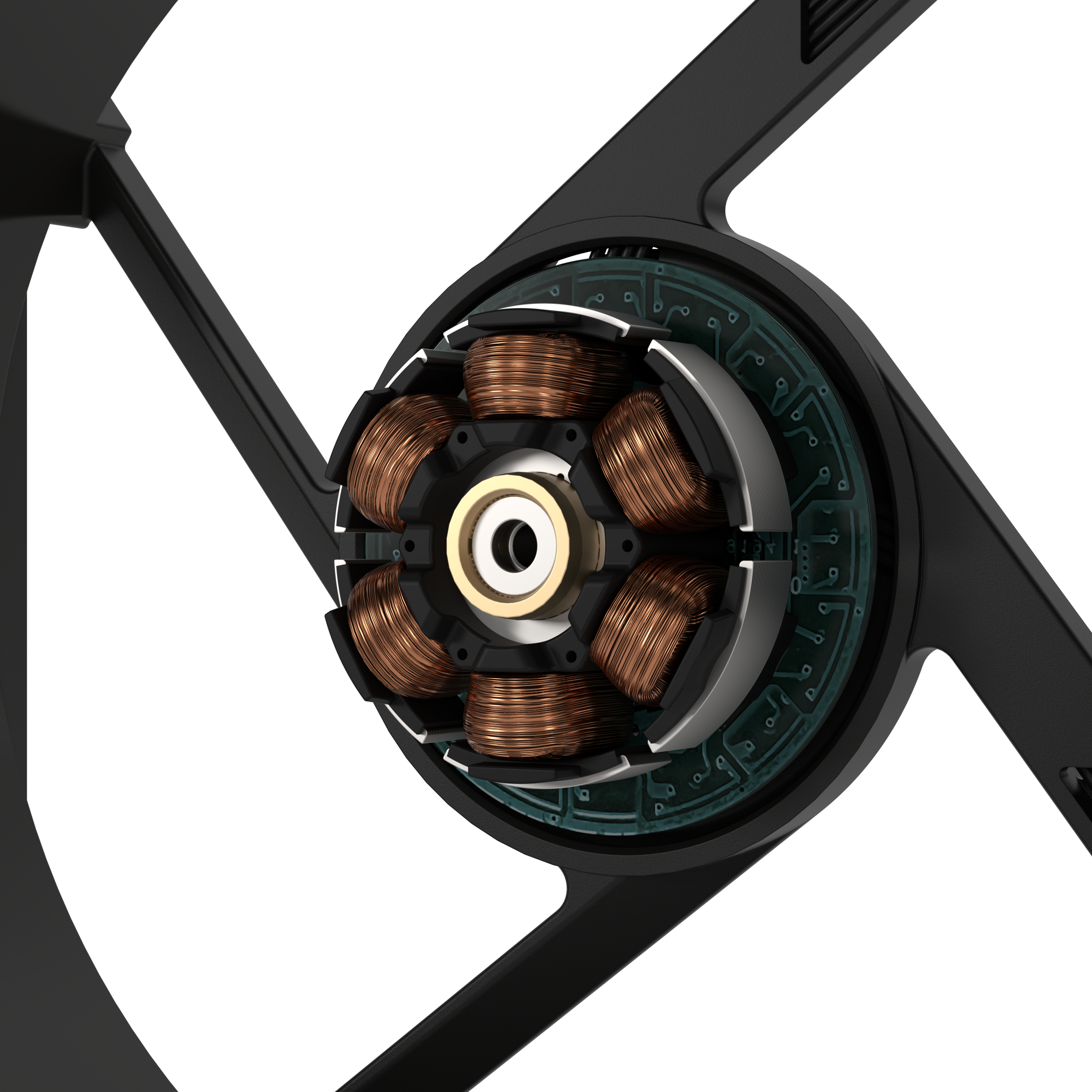 A large main feature product image of ASUS PROART PF120 FAN PWM BLACK 120mm ARGB PWM Cooling Fan