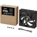 A product image of ASUS PROART PF120 FAN PWM BLACK 120mm ARGB PWM Cooling Fan