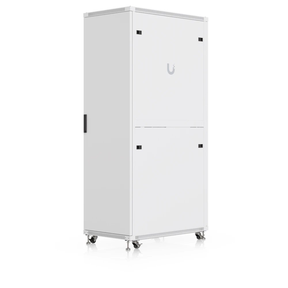 A large main feature product image of Ubiquiti UniFi 42U Rack Cabinet 1000mm (Tempered Glass Front Door)