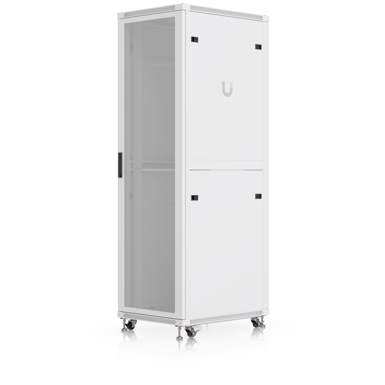 A large main feature product image of Ubiquiti UniFi 42U Rack Cabinet 800mm (Perforated Mesh Front Door)