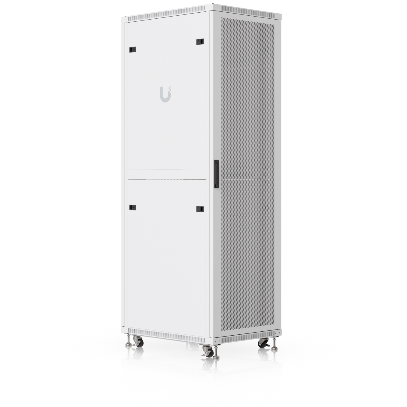 A large main feature product image of Ubiquiti UniFi 42U Rack Cabinet 800mm (Perforated Mesh Front Door)