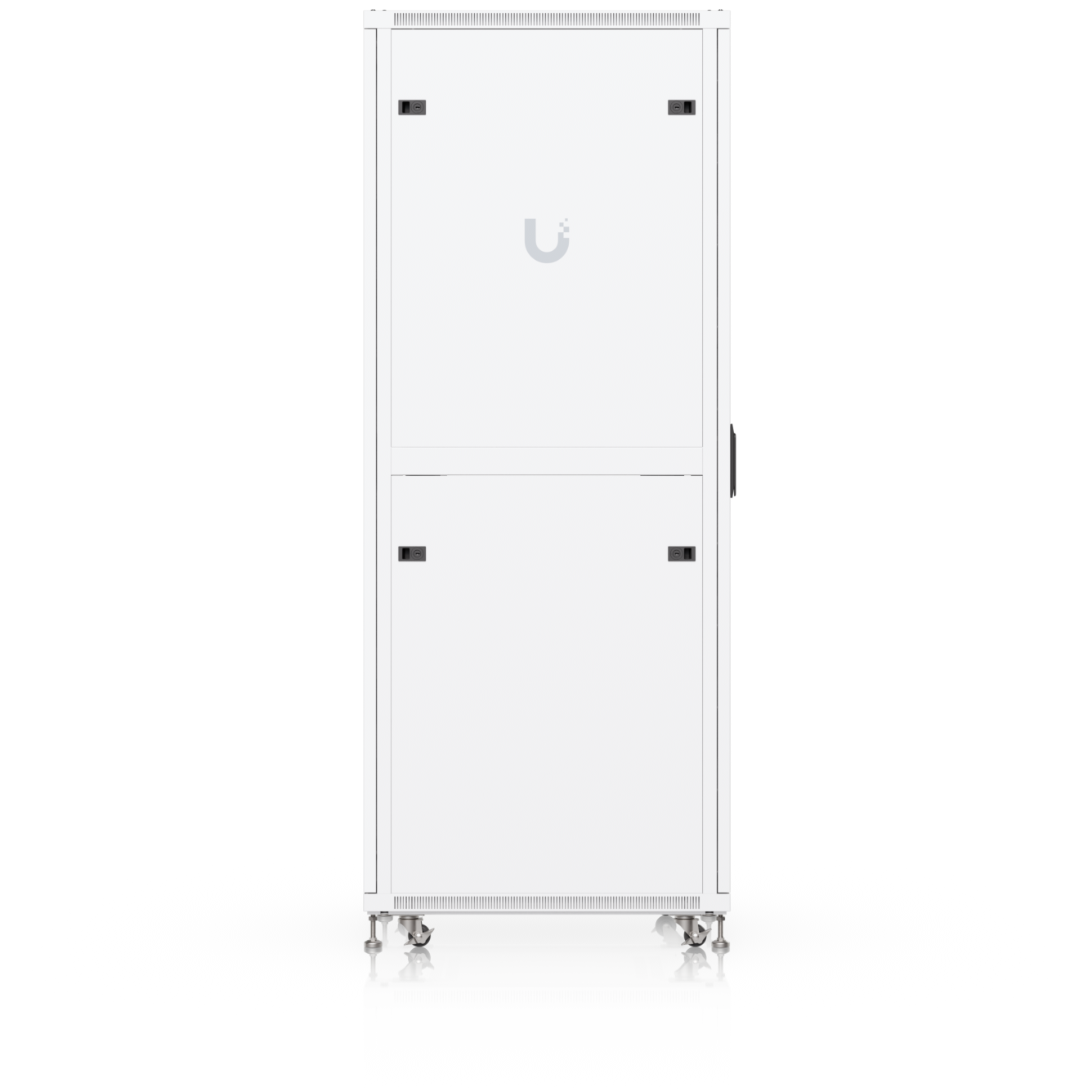 A large main feature product image of Ubiquiti UniFi 42U Rack Cabinet 800mm (Tempered Glass Front Door)