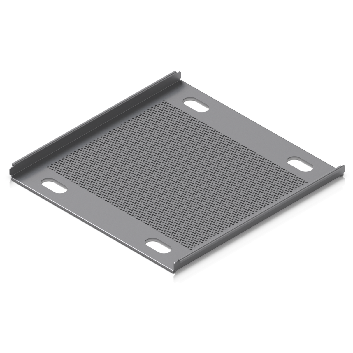 A large main feature product image of Ubiquiti UniFi Toolless Mini Rack Shelf