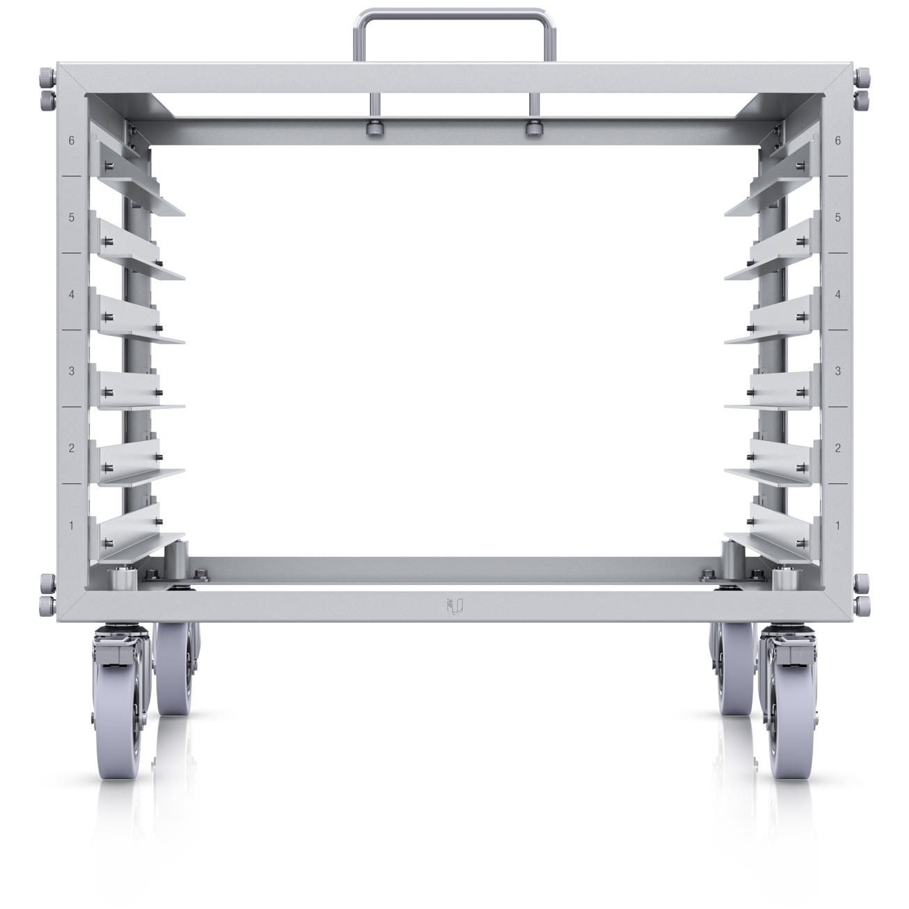 A large main feature product image of Ubiquiti UniFi 6U Toolless Mini Rack