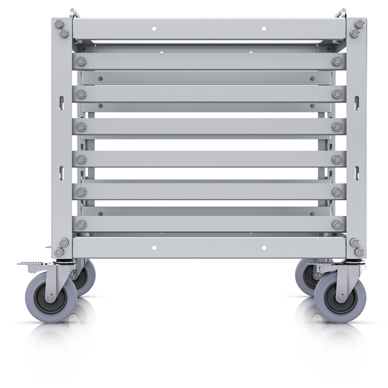 A large main feature product image of Ubiquiti UniFi 6U Toolless Mini Rack