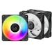 A product image of EX-DEMO ARCTIC P12 Pro ARGB 120mm Performance PWM Fan 3-Pack (Black)