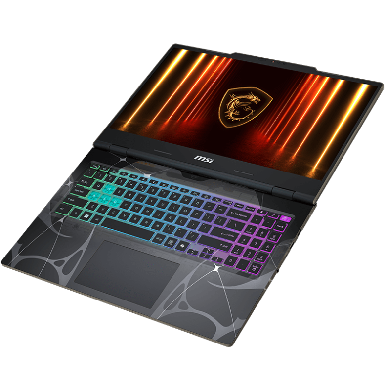 A large main feature product image of EX-DEMO MSI Cyborg A15 (B2H) - 15.6" 144Hz, Ryzen 5 240, RTX 5050, 16GB/512GB - Win 11 Gaming Notebook