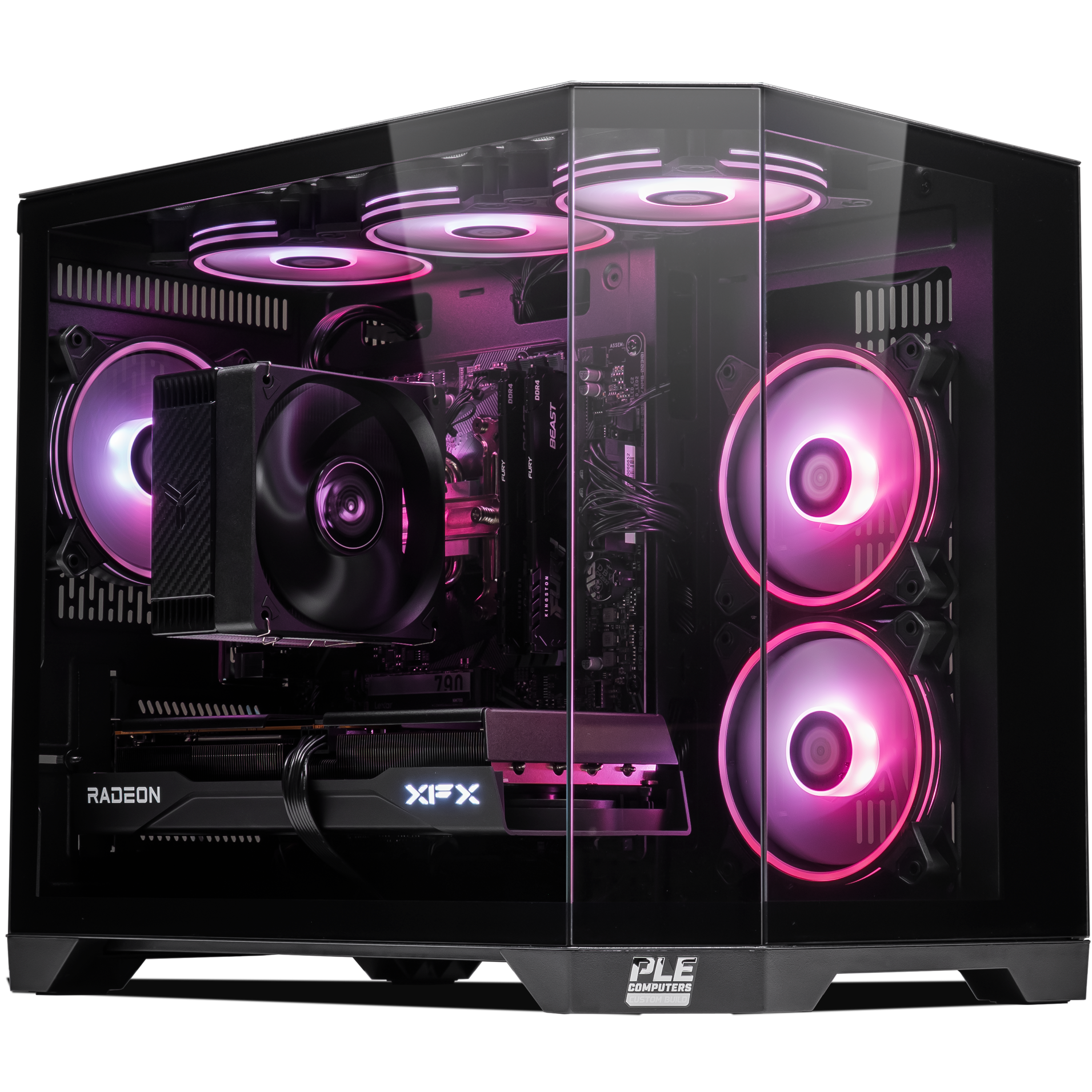 A large main feature product image of PLE Astral RTX 5070 Prebuilt Ready To Go Gaming PC
