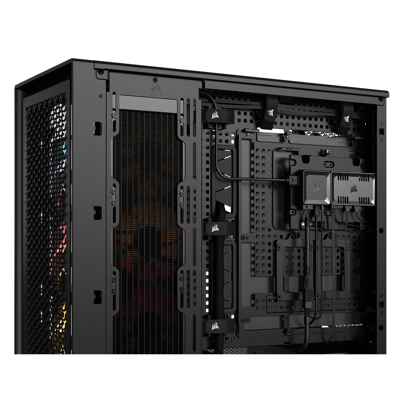 A large main feature product image of EX-DEMO Corsair COMMANDER DUO Lighting and Fan Controller - ARGB and iCUE LINK Hybrid