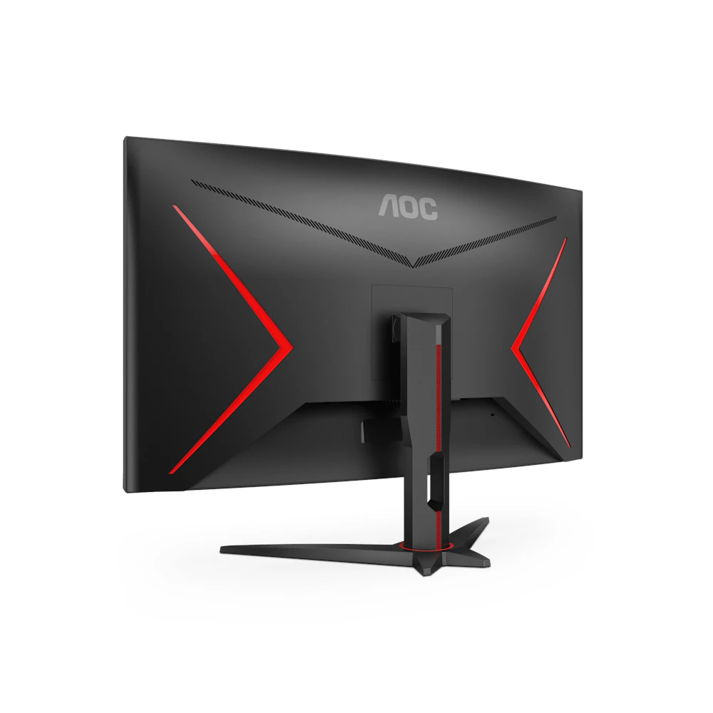 A large main feature product image of EX-DEMO AOC Gaming C32G2ZE - 32" Curved 1080p 240Hz VA Monitor