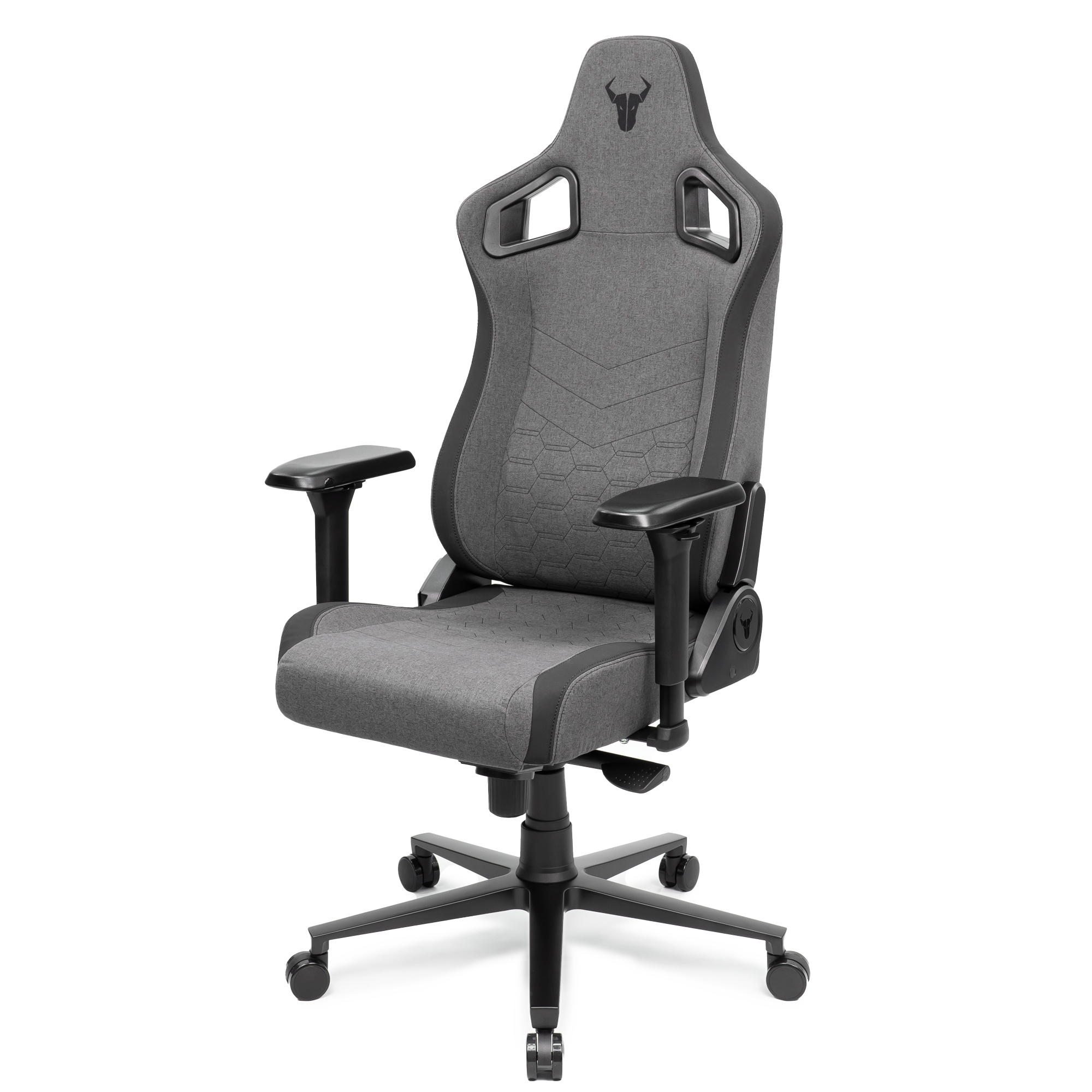 A large main feature product image of EX-DEMO BattleBull Crosshair Gaming Chair - Dark Grey Weave