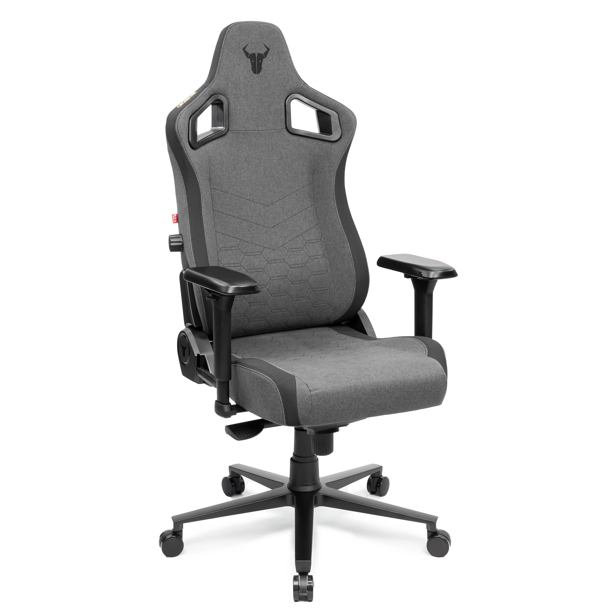 A large main feature product image of EX-DEMO BattleBull Crosshair Gaming Chair - Dark Grey Weave