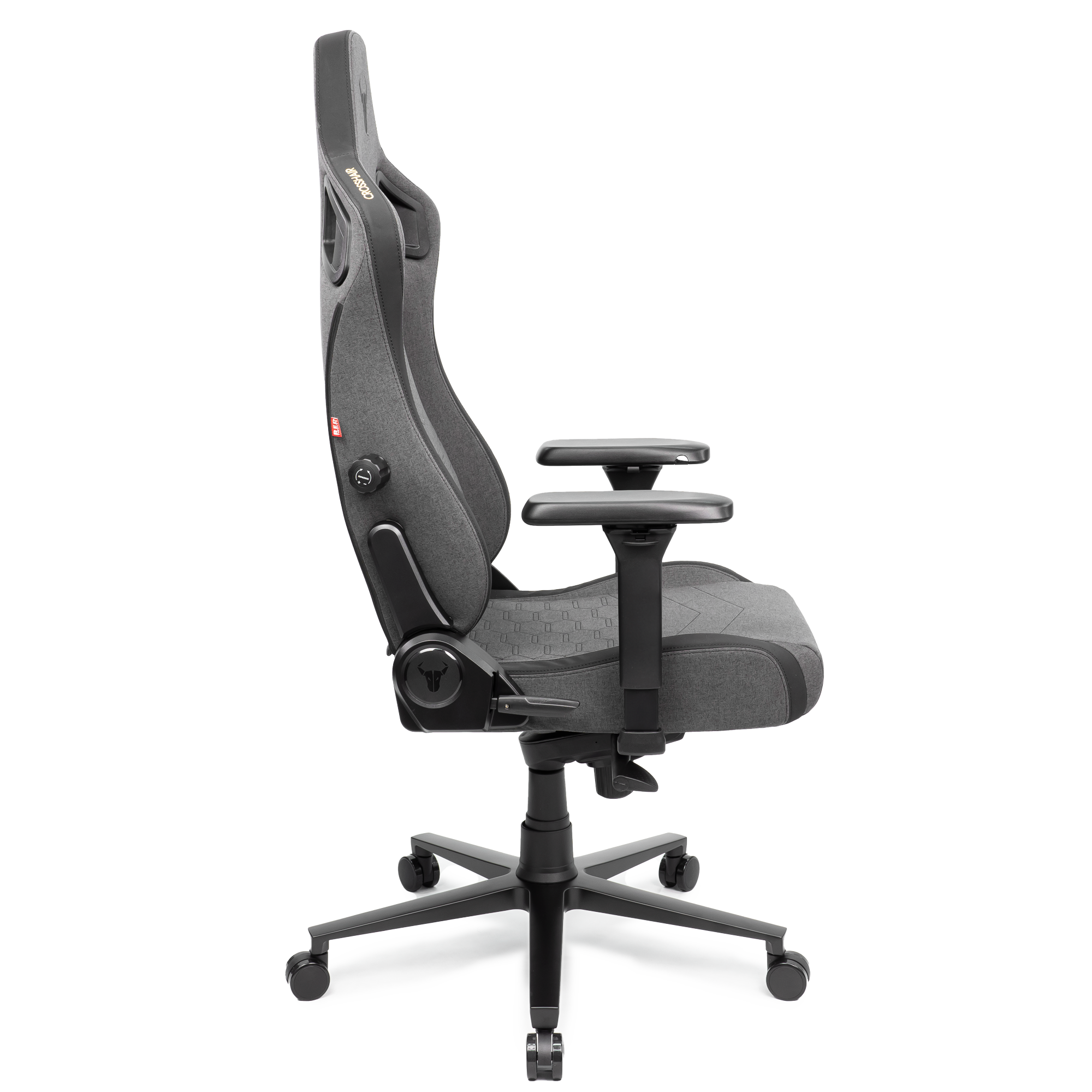 A large main feature product image of EX-DEMO BattleBull Crosshair Gaming Chair - Dark Grey Weave