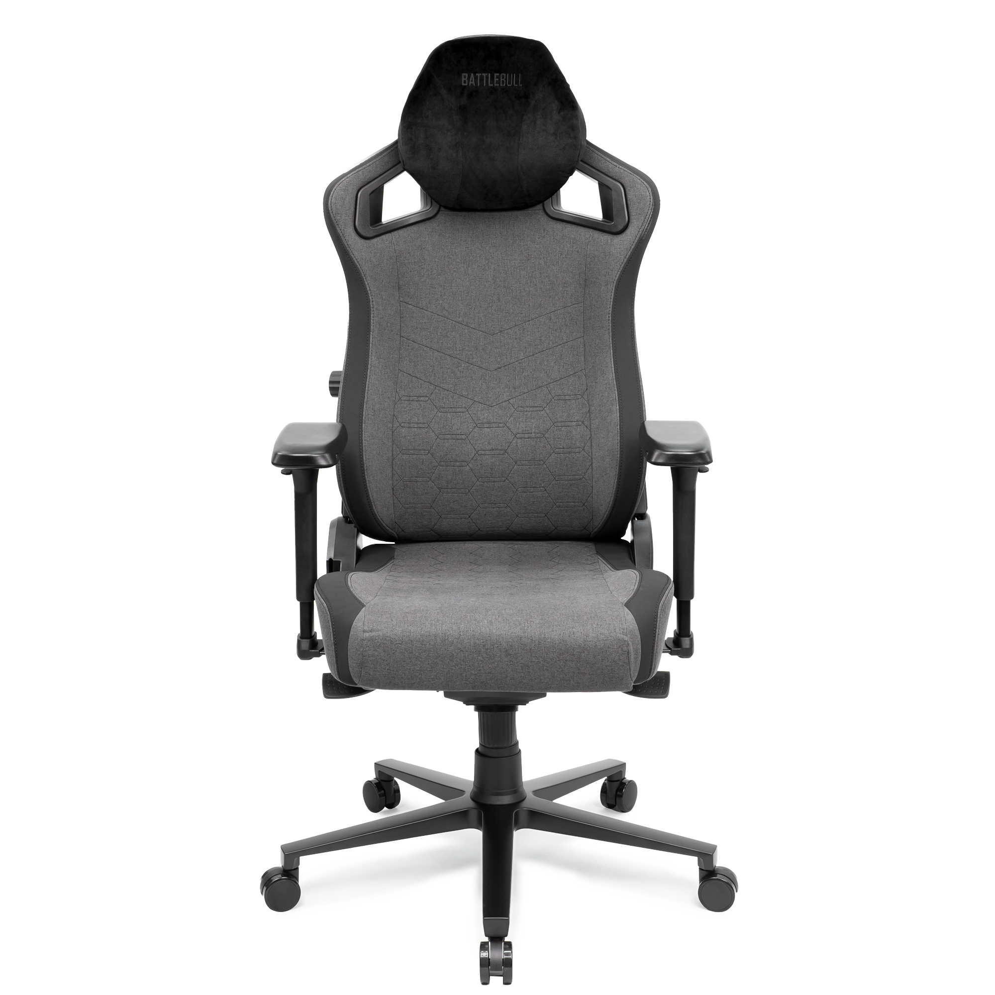 A large main feature product image of EX-DEMO BattleBull Crosshair Gaming Chair - Dark Grey Weave