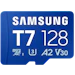 A product image of Samsung T7 microSDXC U3 A2 V30 UHS-I microSD Card - 128GB