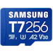 A product image of Samsung T7 microSDXC U3 A2 V30 UHS-I microSD Card - 256GB
