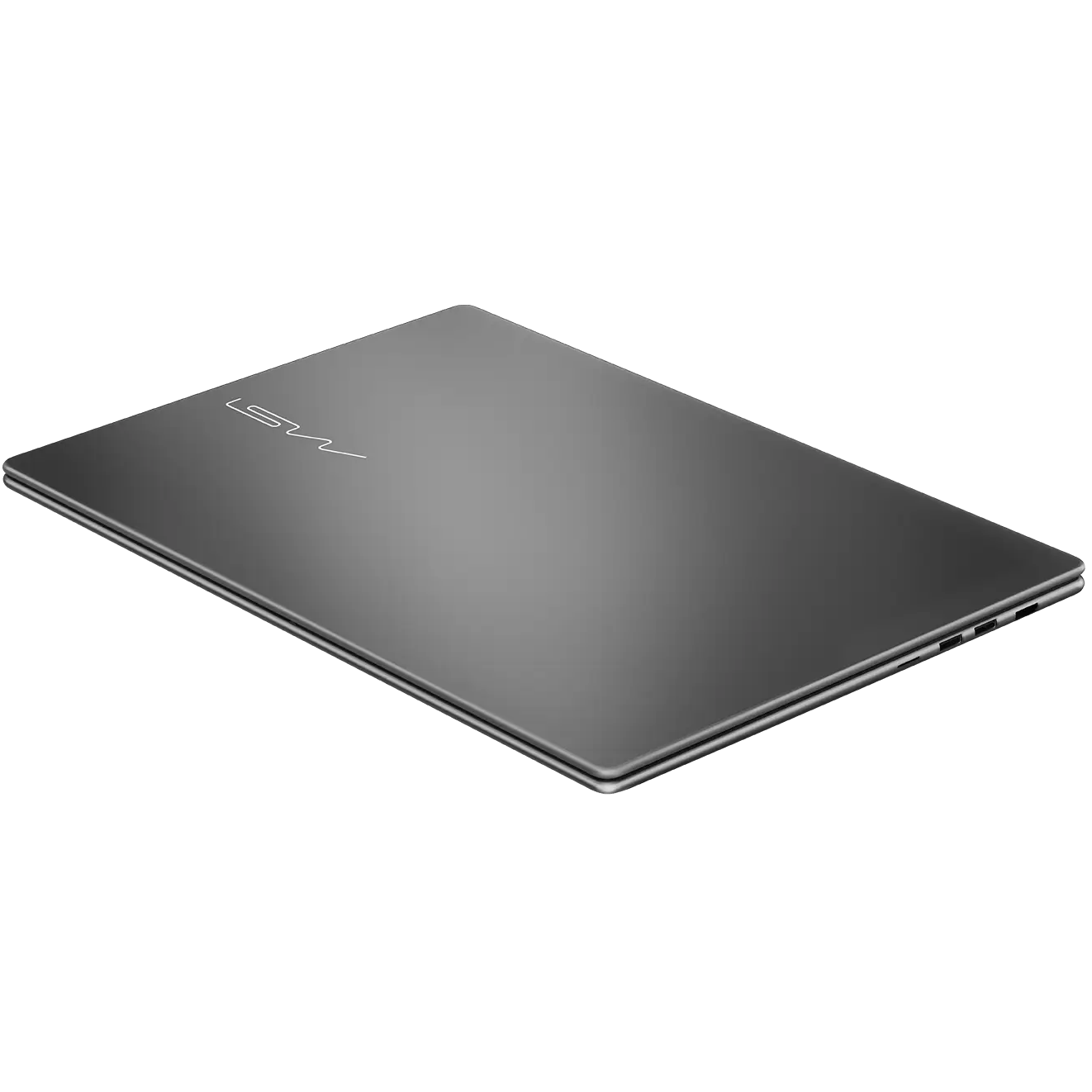 A large main feature product image of EX-DEMO MSI Modern 16S AI+ (G3M) - 16" OLED, Ultra 7 355, 16GB/512GB - Win 11 Notebook