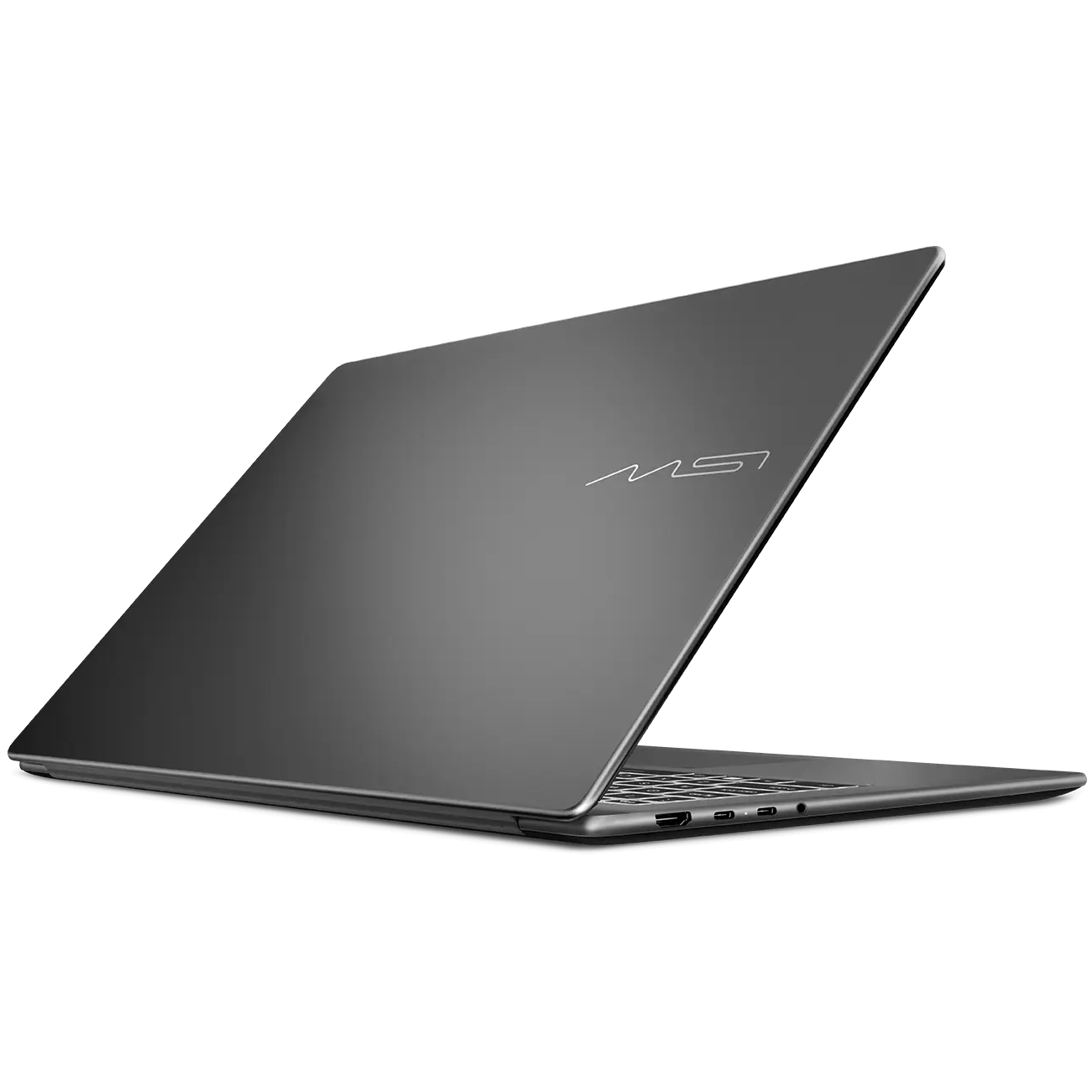 A large main feature product image of EX-DEMO MSI Modern 16S AI+ (G3M) - 16" OLED, Ultra 7 355, 16GB/512GB - Win 11 Notebook