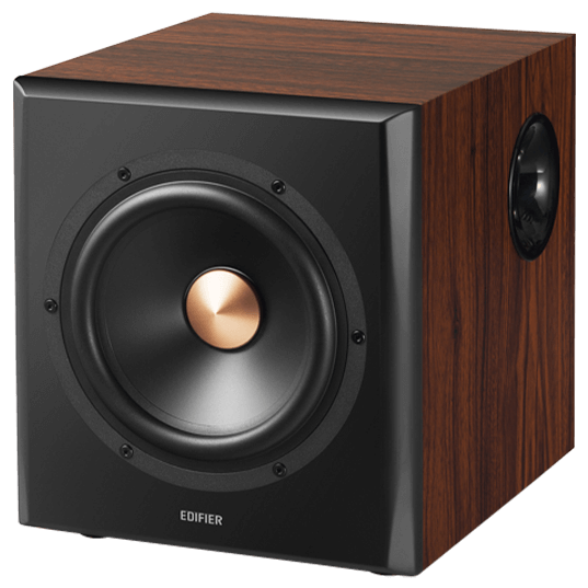 A large main feature product image of Edifier S360DB 2.1 Bluetooth Bookshelf Speakers with 8" Wireless Subwoofer
