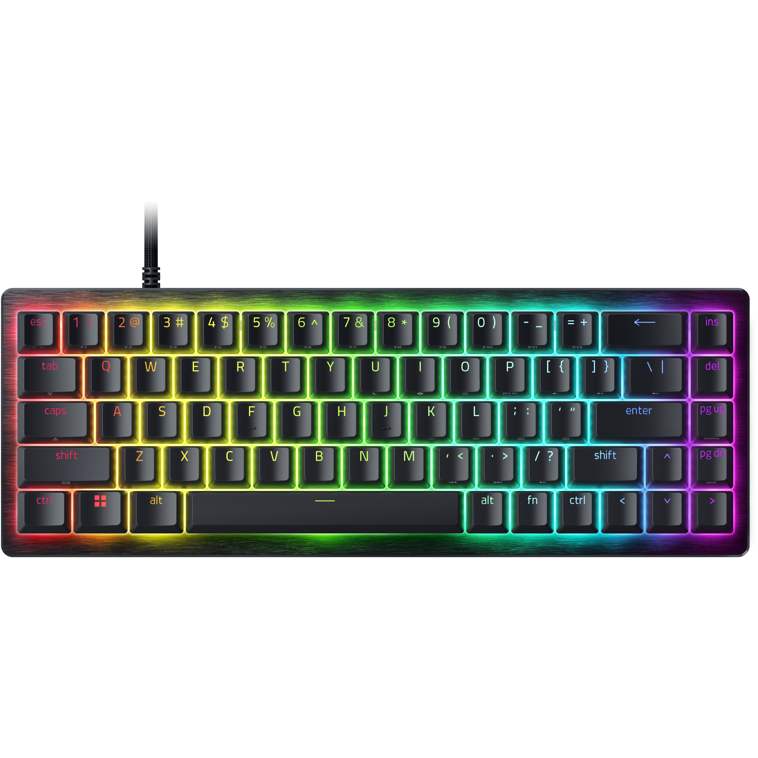 A large main feature product image of Razer Huntsman V3 HE Magnetic Mini 65% 8KHz - Hall Effect Magnetic Esports Keyboard - US Layout
