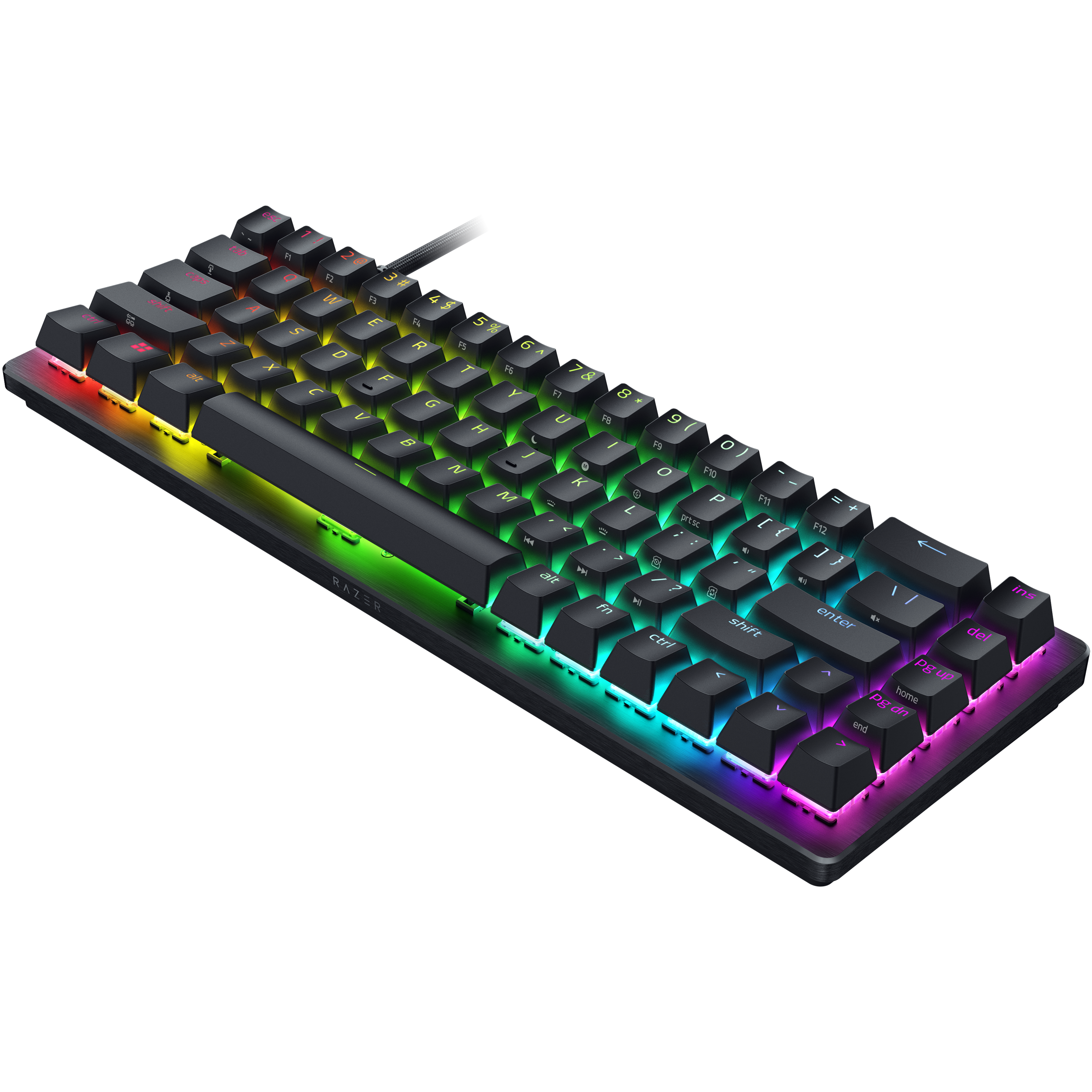 A large main feature product image of Razer Huntsman V3 HE Magnetic Mini 65% 8KHz - Hall Effect Magnetic Esports Keyboard - US Layout
